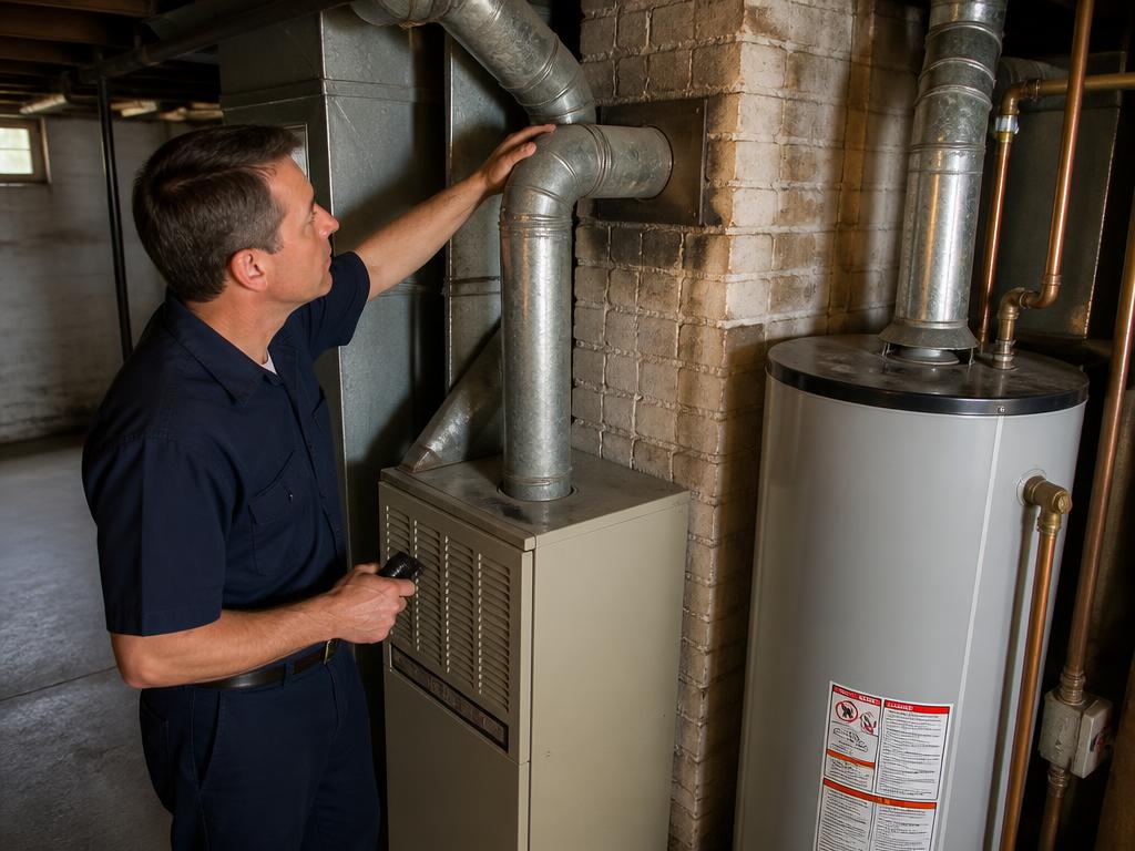 Old Furnaces Venting Into Big Flues
