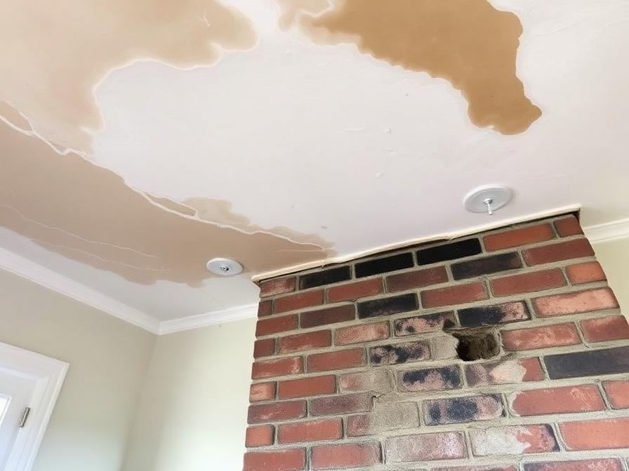 Chimney leak and water damage repair in Chicago IL