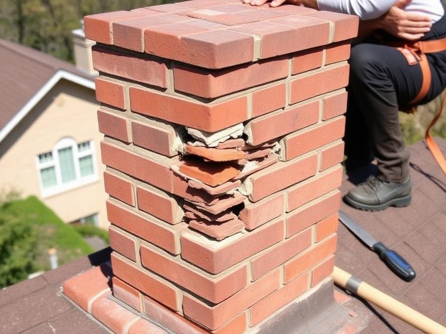 Brick chimney repair and restoration in Chicago